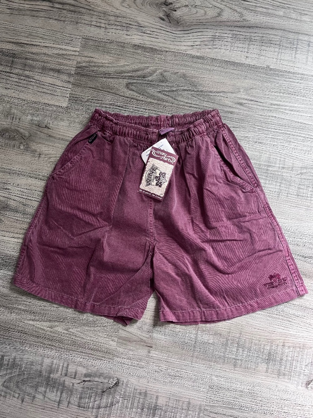 NEW Crazy Shirts Wine Dyed Maroon Shorts Men’s M Maui Surfer Beach Hawaii